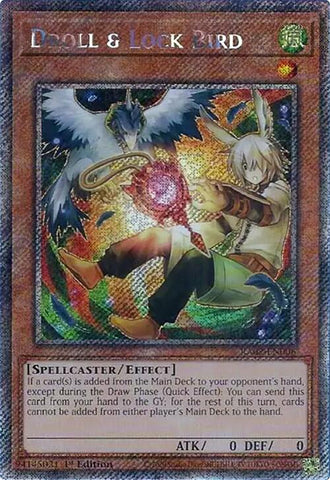 Droll & Lock Bird (Alternate Art) (Platinum Secret Rare) [RA02-EN006] Platinum Secret Rare