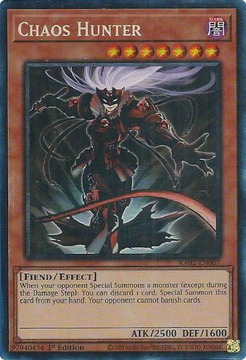 Chaos Hunter (PCR) [RA02-EN007] Prismatic Collector's Rare