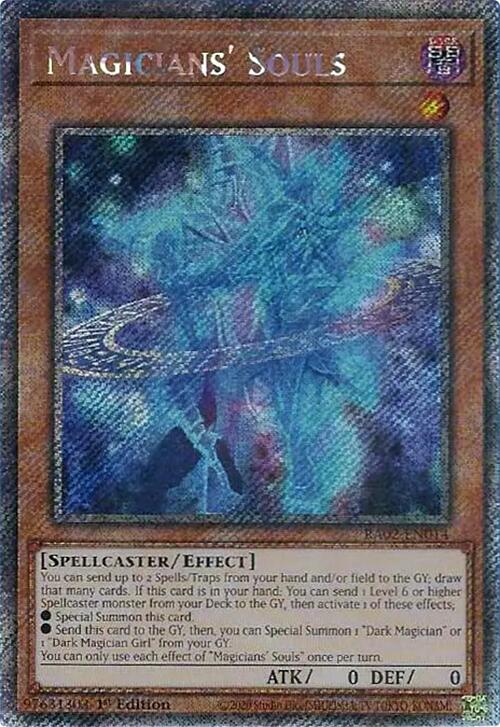 Magicians' Souls (Platinum Secret Rare) [RA02-EN014] Platinum Secret Rare