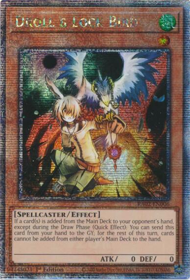 Droll & Lock Bird (Quarter Century Secret Rare) [RA02-EN006] Quarter Century Secret Rare