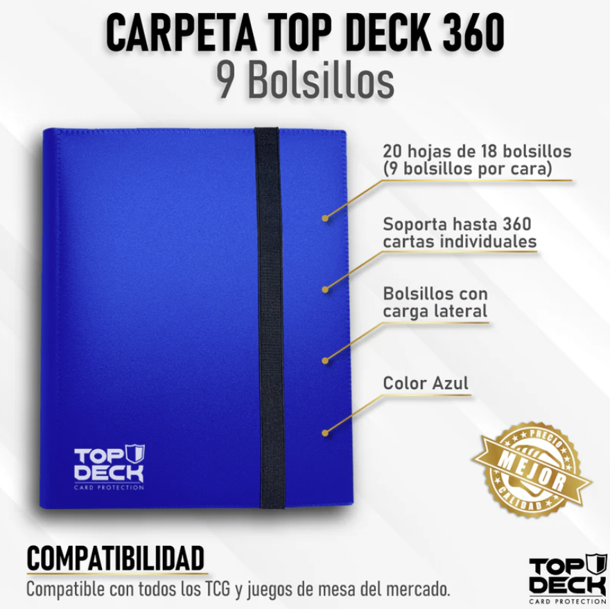 Carpeta Top Deck 360 color Azul