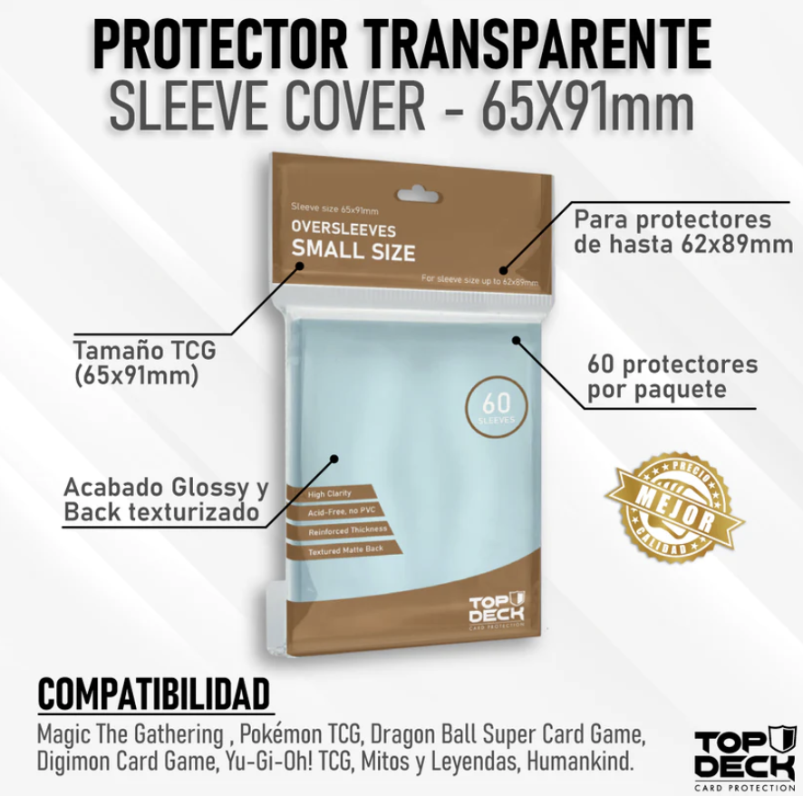 Protector Transparente Oversleeve Small 65x91mm "Top Deck"